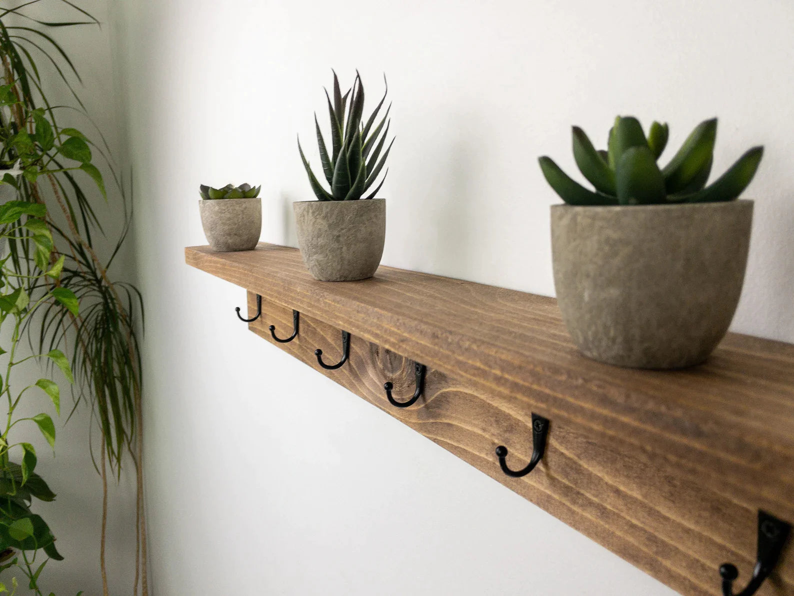 Entryway Coat Rustic Wall Coat Rack With Shelf Rustic Wood Coat Rack – DesignedByTaylor