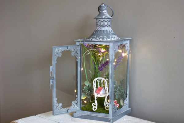 Fairy Garden in a Lantern | Fairy Garden DIY