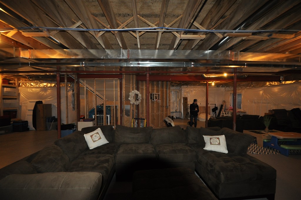 Farmhouse Style Basement - Tranquility Builders