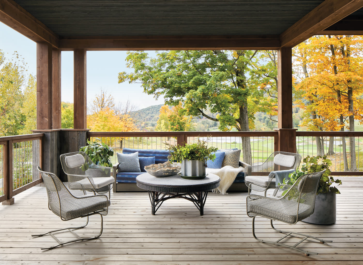 Find Joy In The Rustic Gems That Dot This Inviting Upstate Retreat | LUXE Interiors + Design