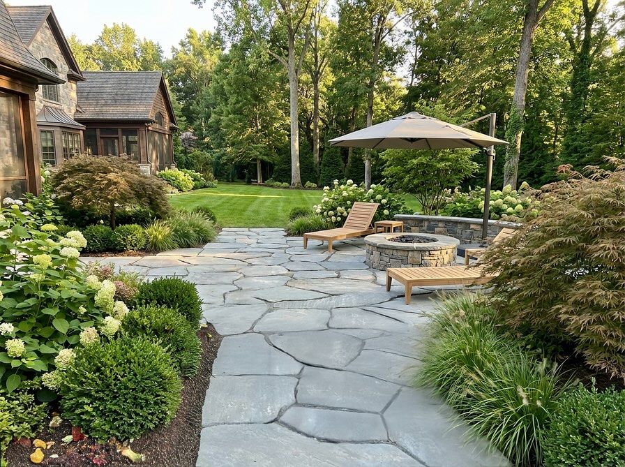 Flagstone Walkways, Patios, and Paths That Bring Structure to Outdoor Spaces