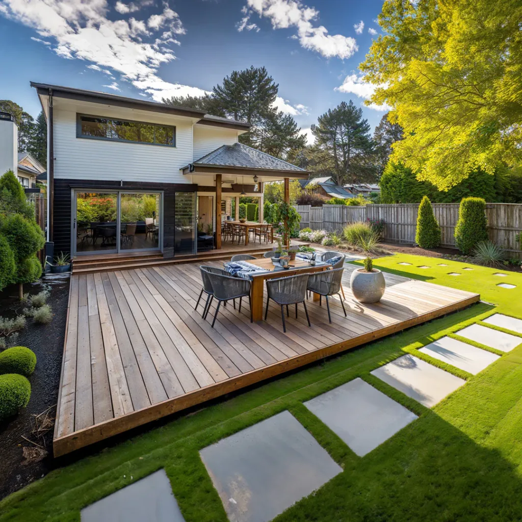 Floating & Detached Deck Install | Evergreen Deck & Fence
