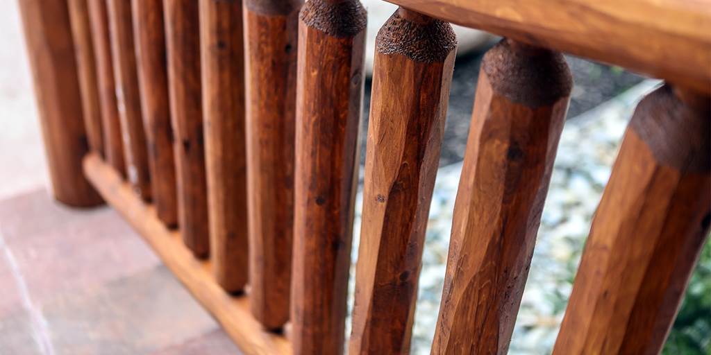 From Cozy Cabin to Modern Metals: Two Unique Rustic Deck Railing Ideas - Log Siding, Paneling, Railing, Trusses & More - Northern Log