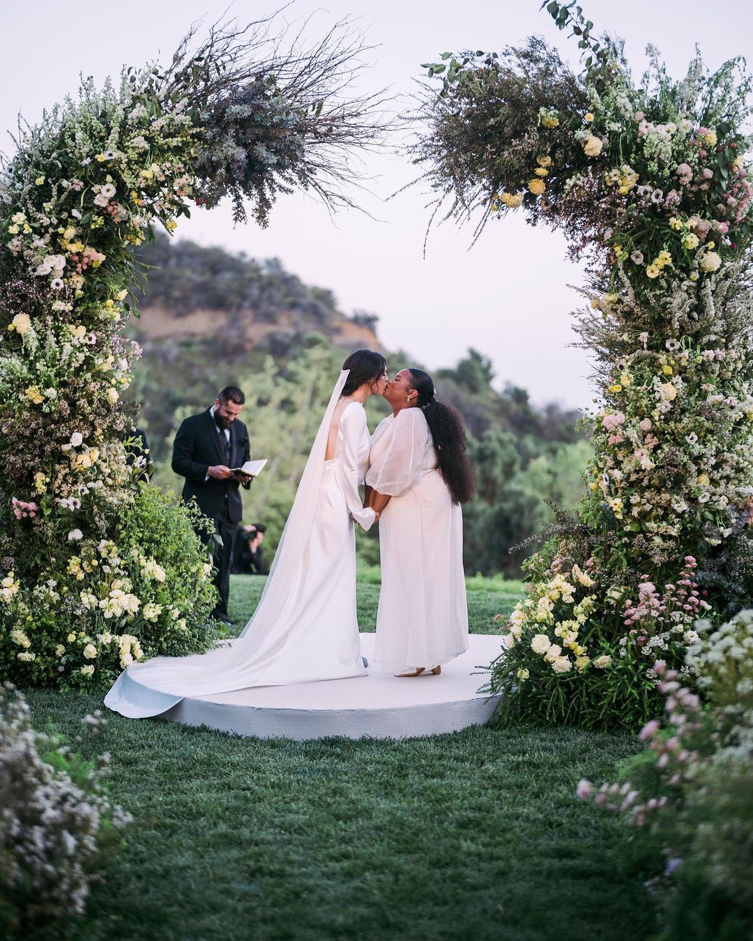 Garden Party Wedding Ceremony Aisles - Mindy Weiss