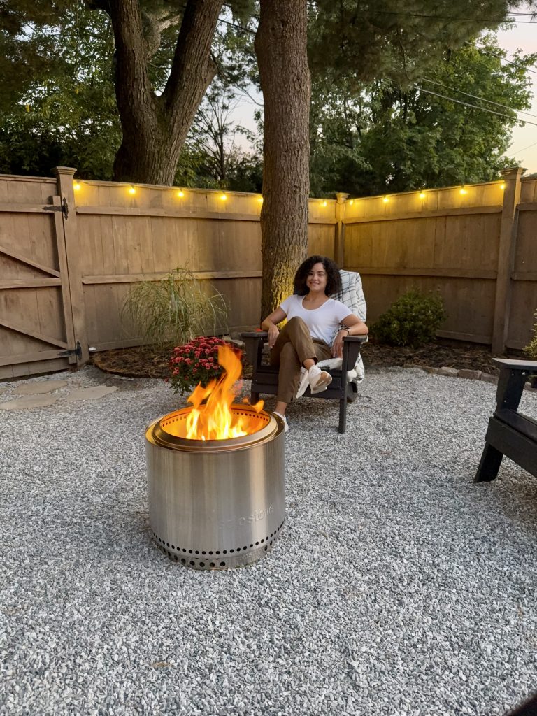 Gravel Patio Ideas on a Budget (Backyard Makeover) - Painting by the Penny