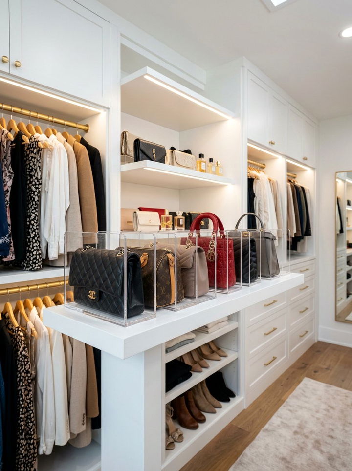 Handbag Storage Ideas Handbag Wardrobe Hanger 30 Clever Bedroom Bag Storage Ideas To Organize Collections Lost