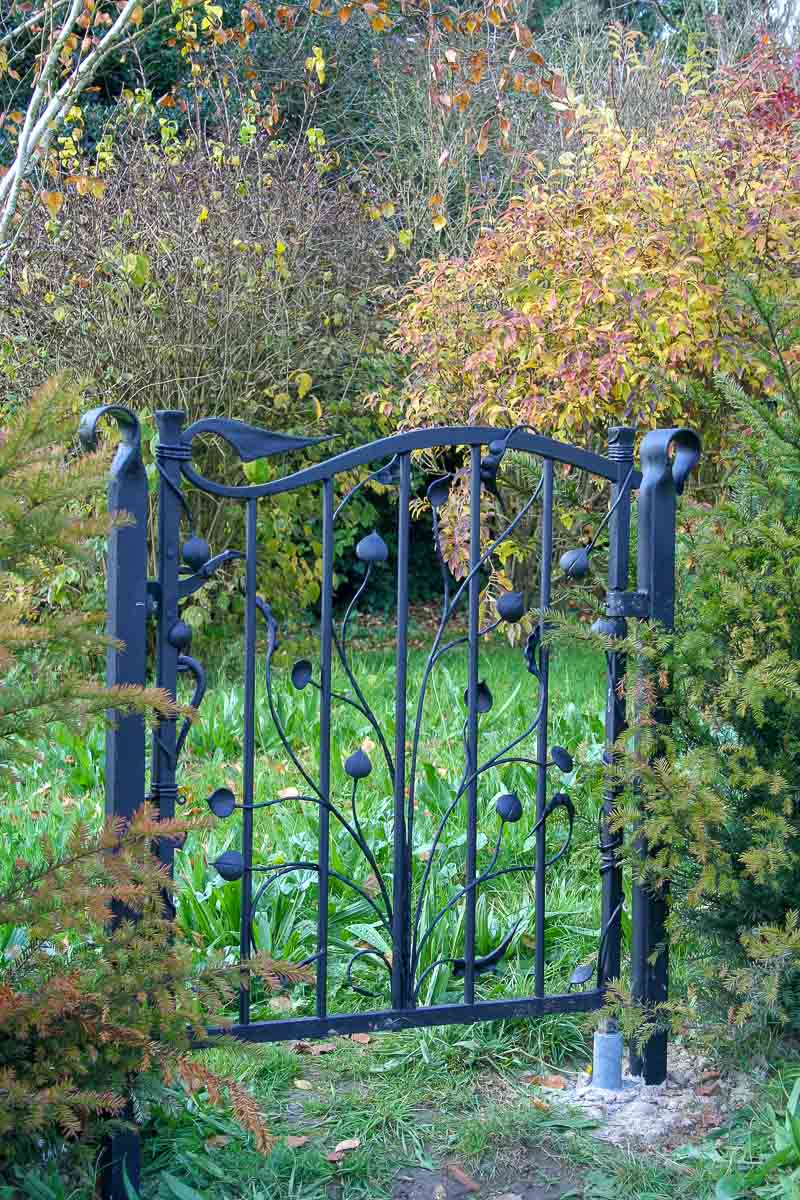 Handmade organic garden gate