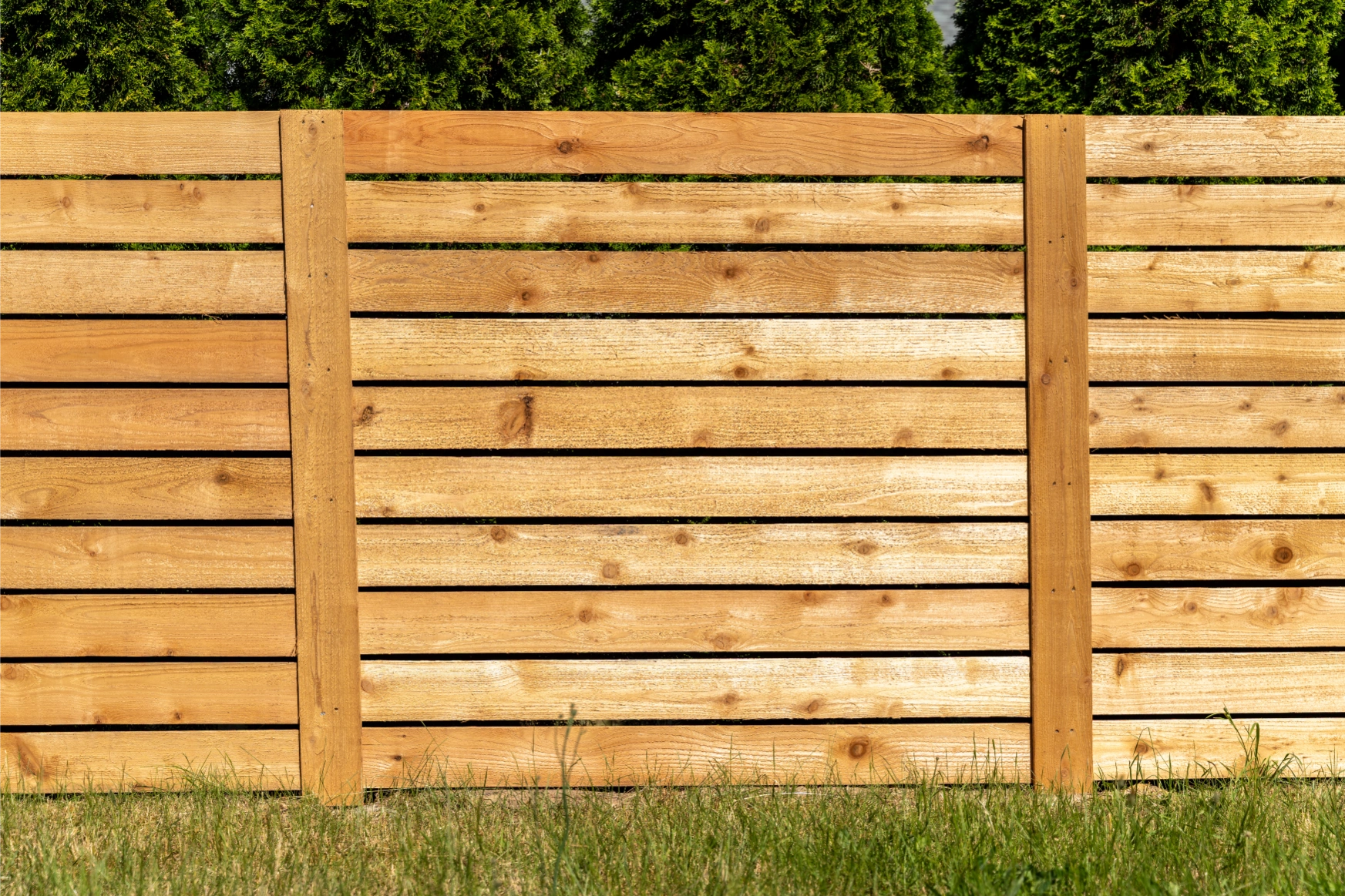 Horizontal Cedar Privacy Fence Shoreline WA