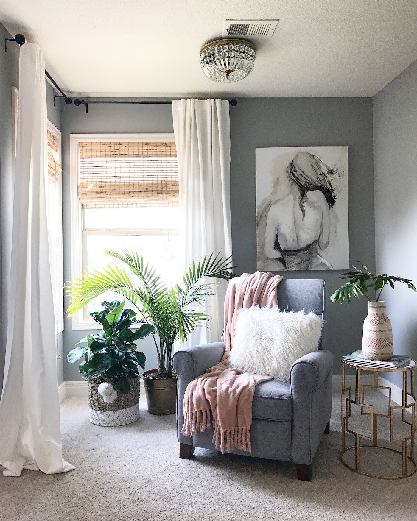 How to Style a Corner in a Large Primary Bedroom - Life Love Larson
