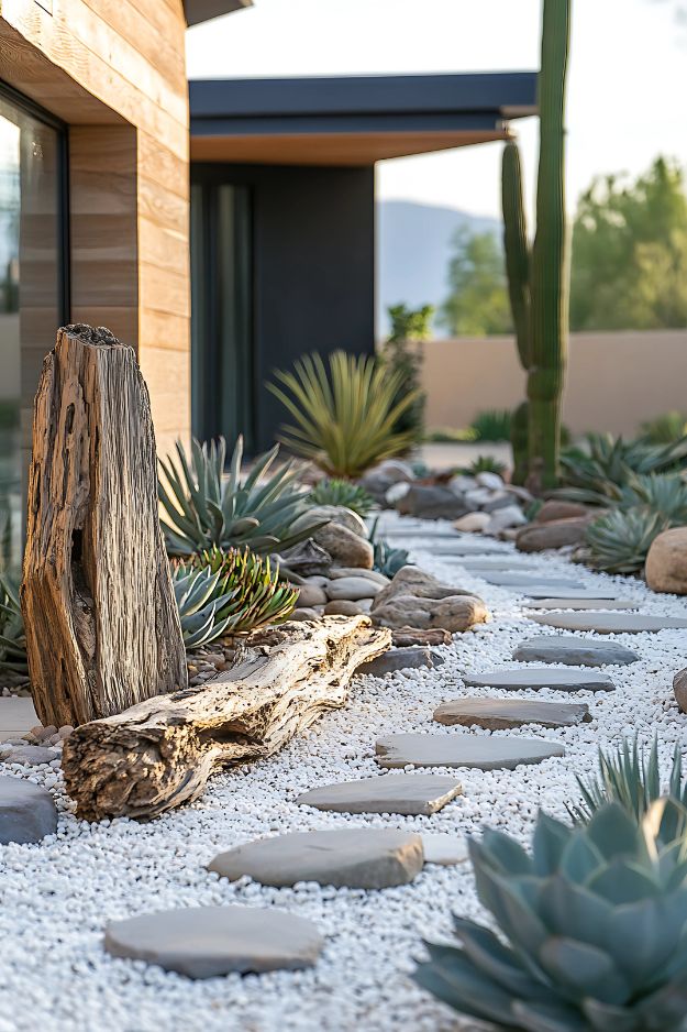 How to Use White Rock Landscaping to Beautify Your Garden - Our Happy Corner