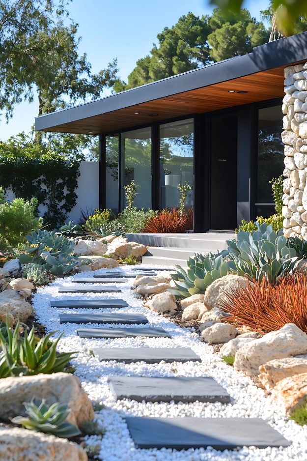 How to Use White Rock Landscaping to Beautify Your Garden - Our Happy Corner