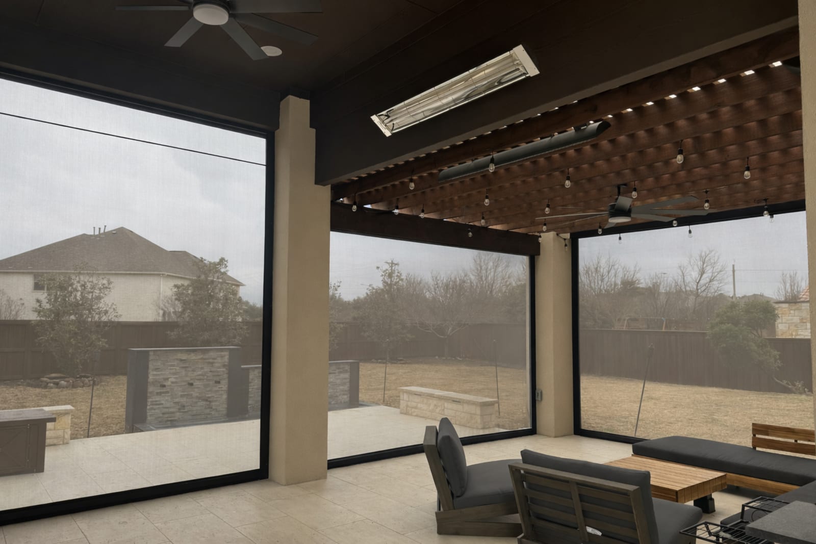Insect Screens — Motorized Patio Bug Protection | V-Track