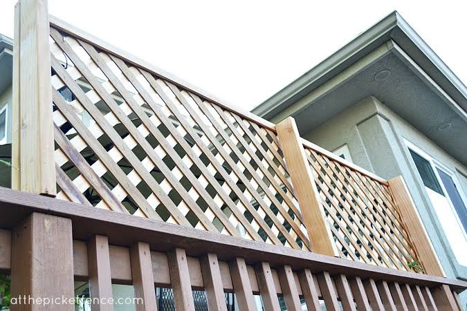 Lattice turned Deck Privacy Screen