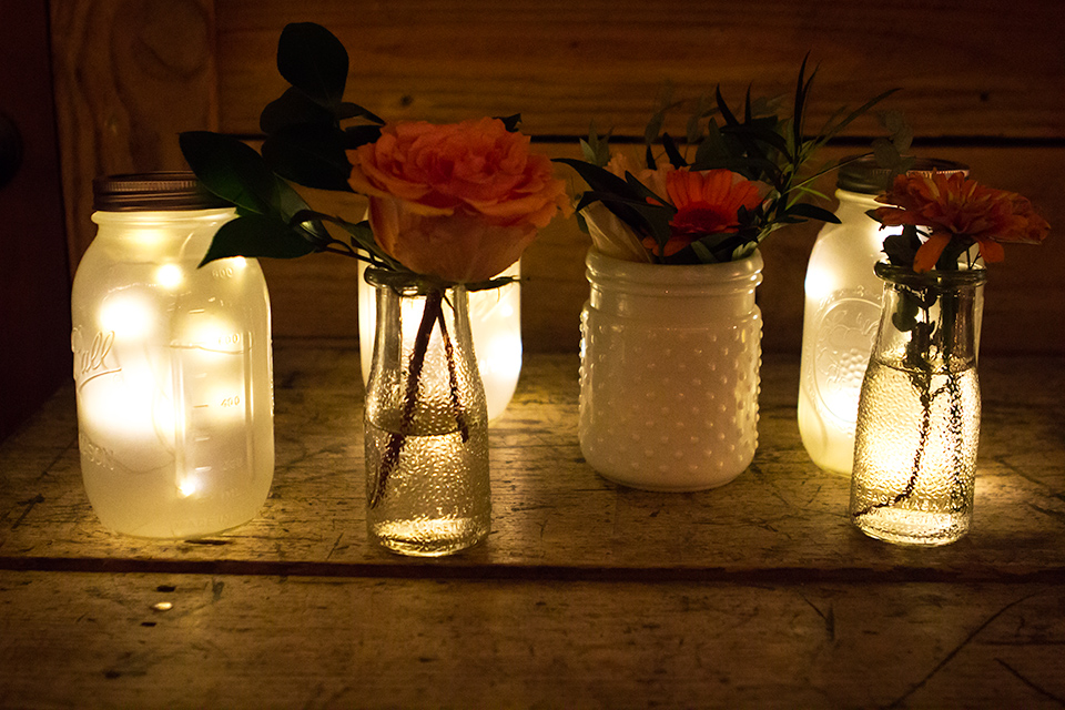 LED Mason Jar Lights - Sarah Hearts