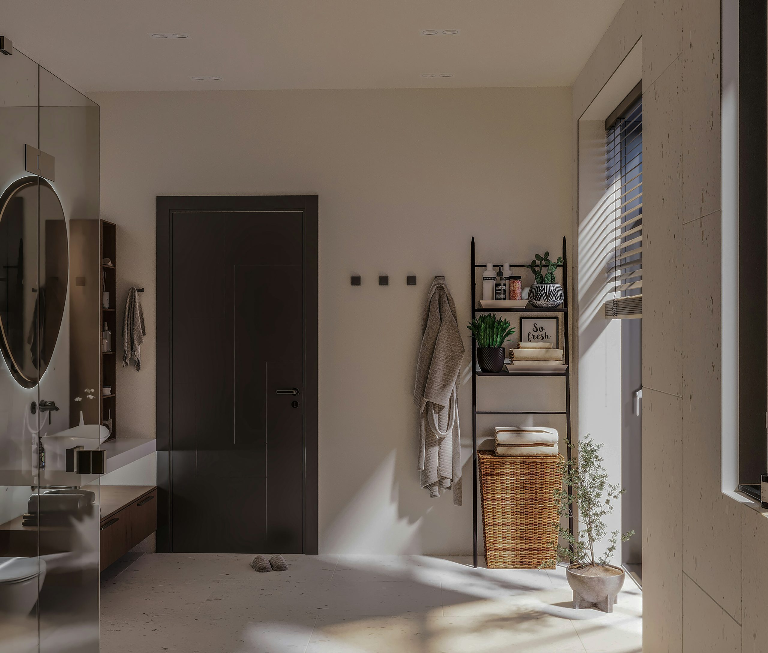 Minimalist Scandinavian Bathroom Retreat