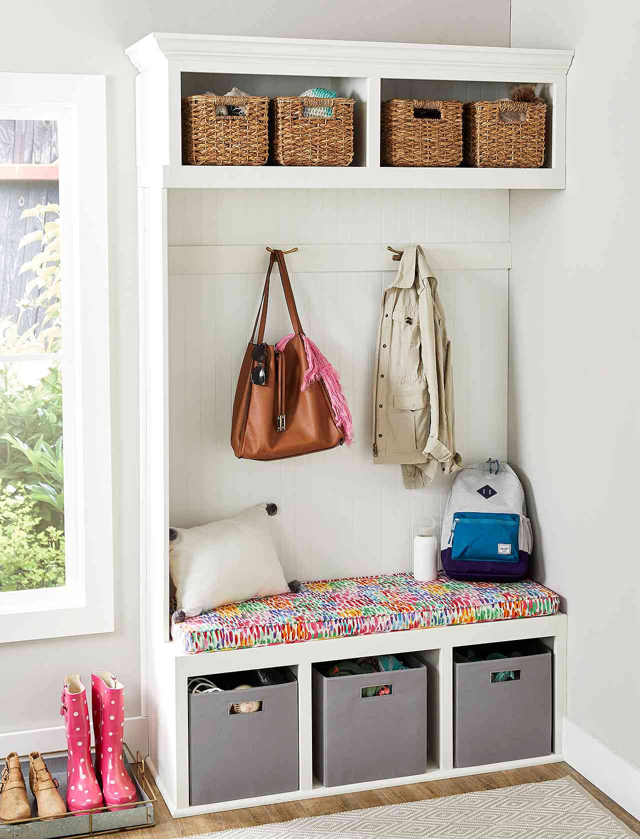 Mudroom Storage Diy Shoe Rack Bench How To Build A Mudroom Bench For The Perfect Landing