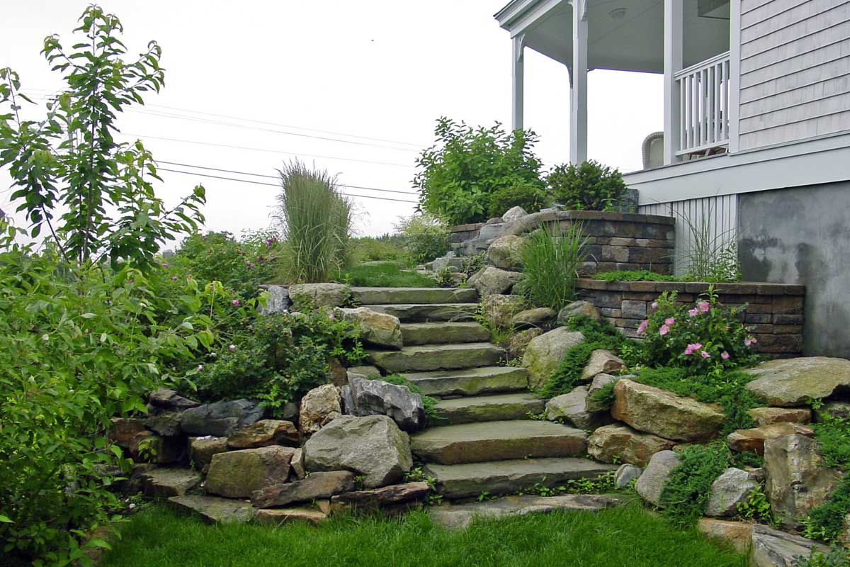 Natural Stone Step Contractor ~ Gogan Landscaping