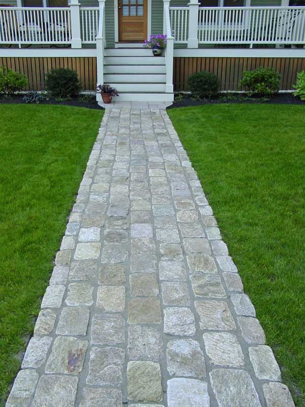 Natural Stone Walkways from Whimsical to Sleek ~ Gogan Landscaping