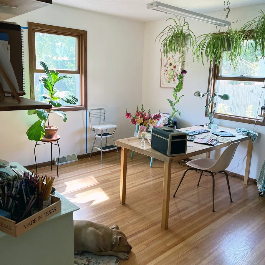 New Studio Progress: a Quick Tour and Some Thoughts and Inspirations — My Giant Strawberry: Creative Joy, Watercolor Art and Garden Magic