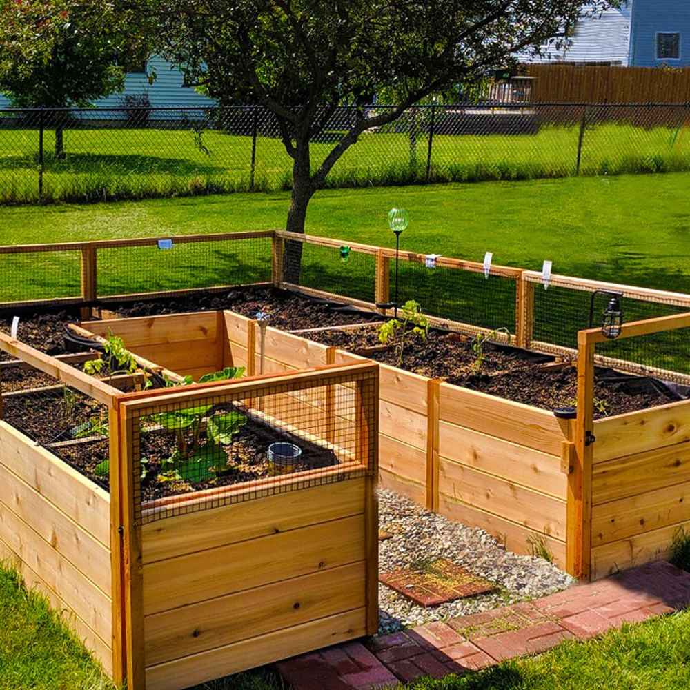 Outdoor Living Today 8x12 Raised Garden Bed with Greenhouse