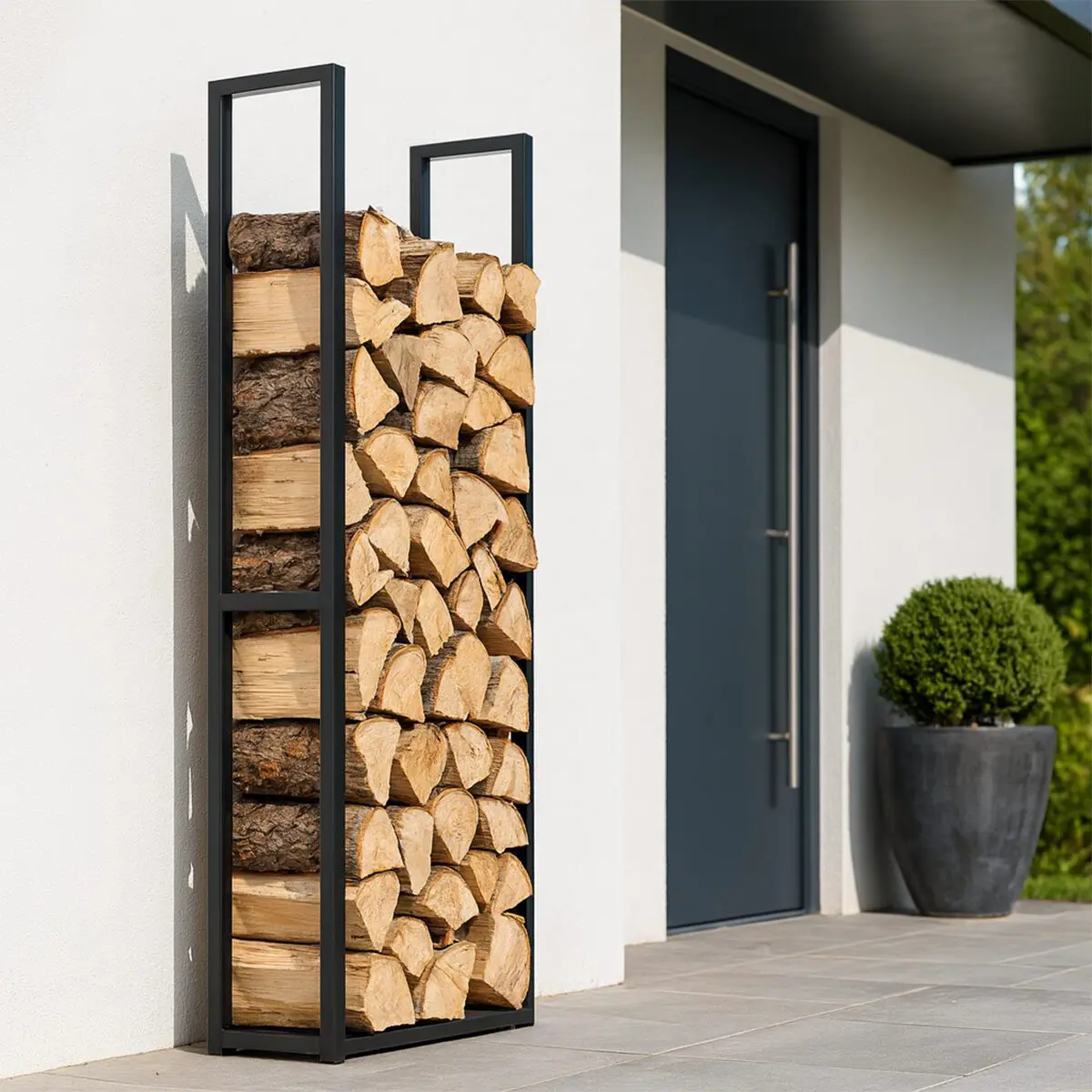 Outdoor Log Storage - Bespoke Aluminium Log Stores