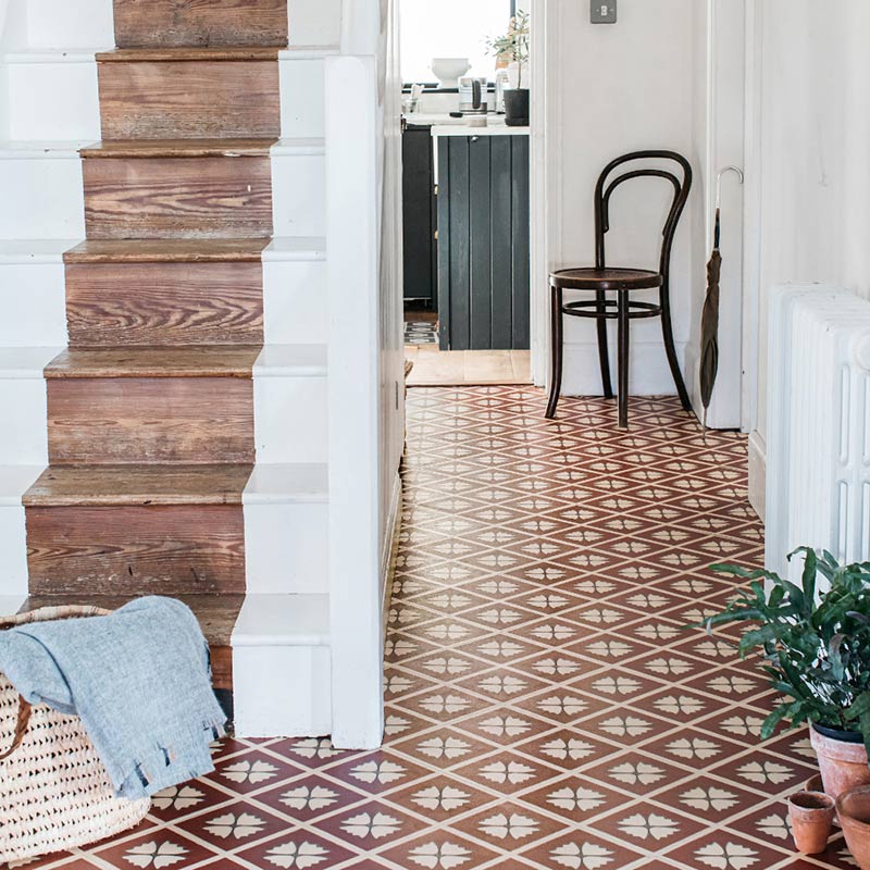Pattern Warm Terracotta | LVT Flooring Tiles | Harvey Maria