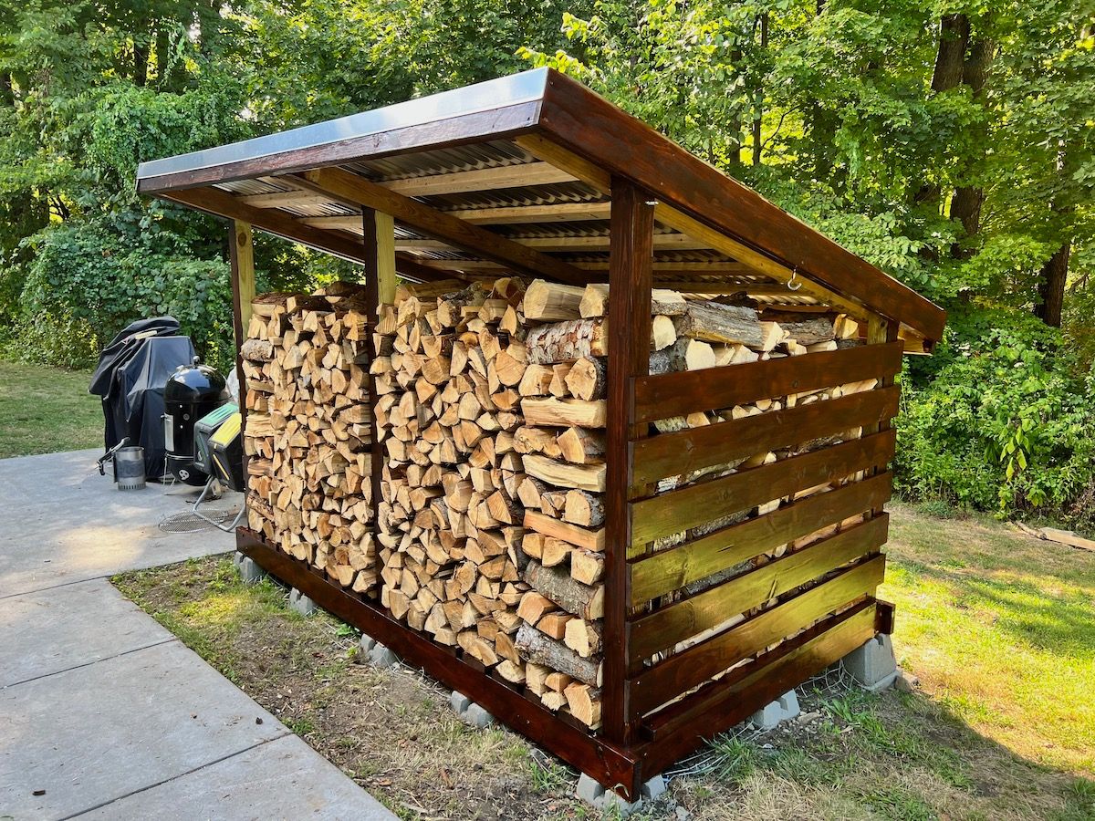 Plywood Outdoor Firewood Storage Plans Super Simple DIY Fire Wood Storage Shed (FREE Plans!)