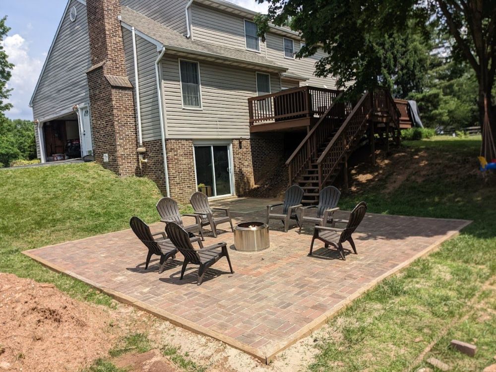 Reclaimed Bricks Turned an Empty Backyard Into a Favorite Gathering Spot