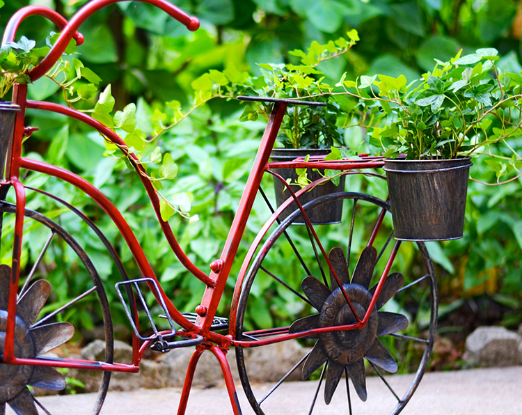Red Bicycle Planter only $119.99 at Garden Fun