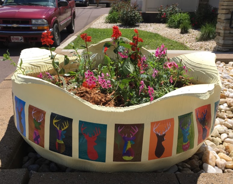 Regina Holliday's Medical Advocacy Blog: How to make a tire planter