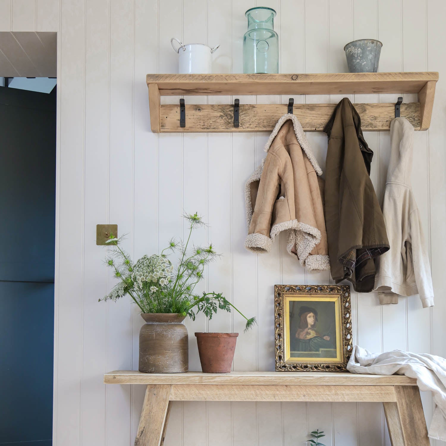 Rustic Entryway Coat Rack Lavish Home Rustic Entryway Bench With Coat Hooks 73' Hall