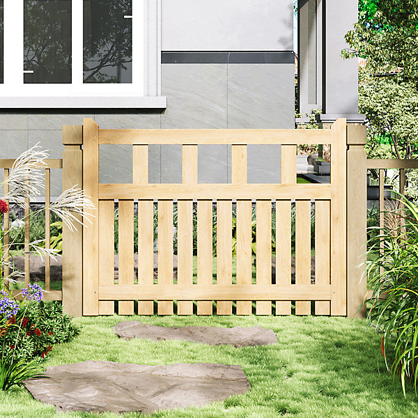 Rustic Latch Wooden Garden Gate 120cm W x 90cm H