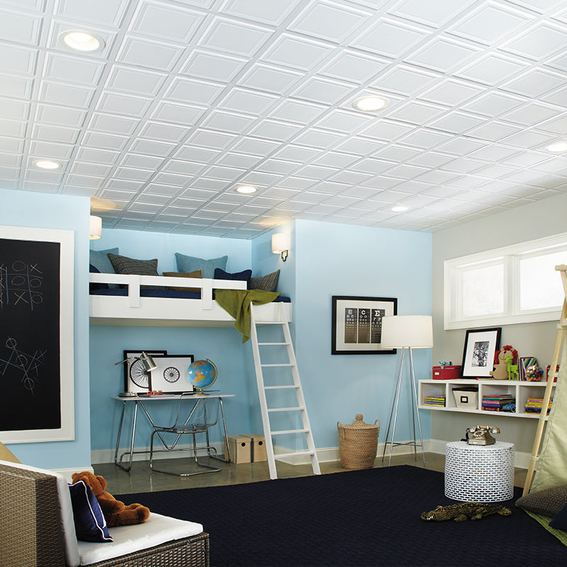 Shop Basement Ceiling Tiles | Ideas For Basement Ceilings | Easy Install – Kanopi by Armstrong