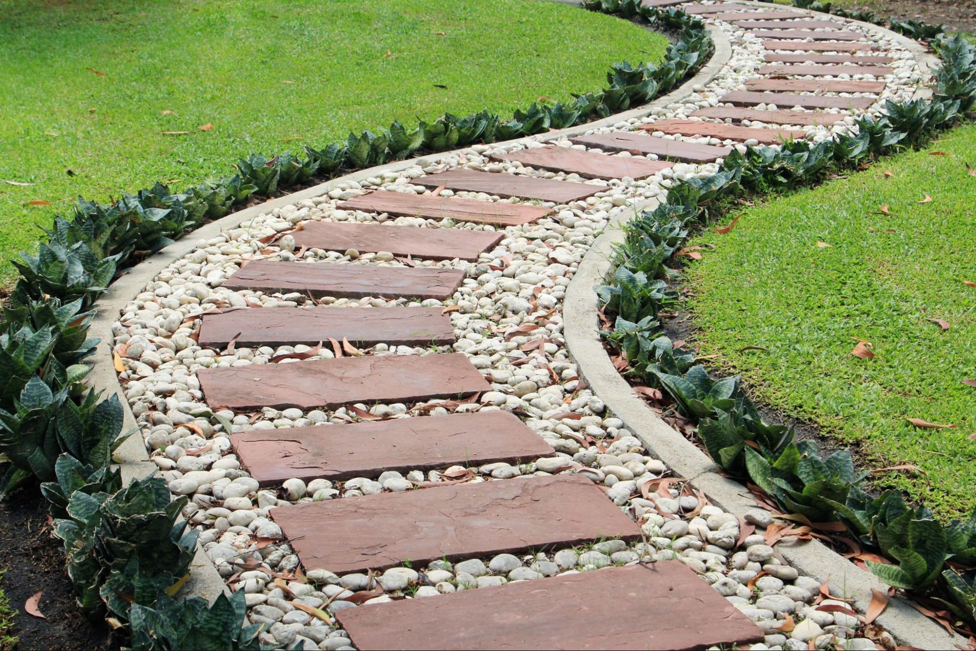 Stepping Stone Walkway Ideas - The Rock Garden