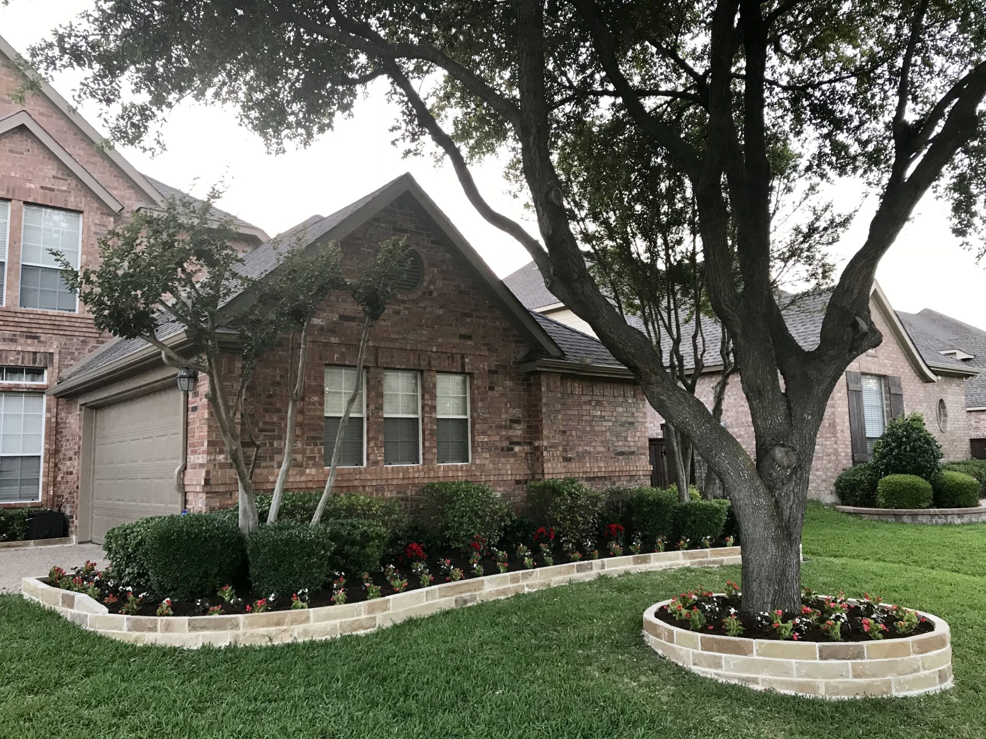 Stone Flower Bed Borders | Texas Backyard Living