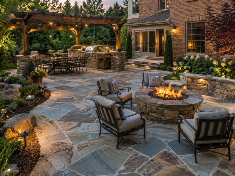Stone Patio Design Features That Improve Outdoor Living - Birmingham Brick & Stone