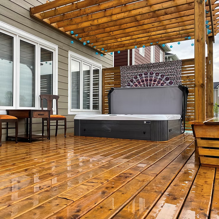Three Hot Tub Deck Material Options - Northern Leisure
