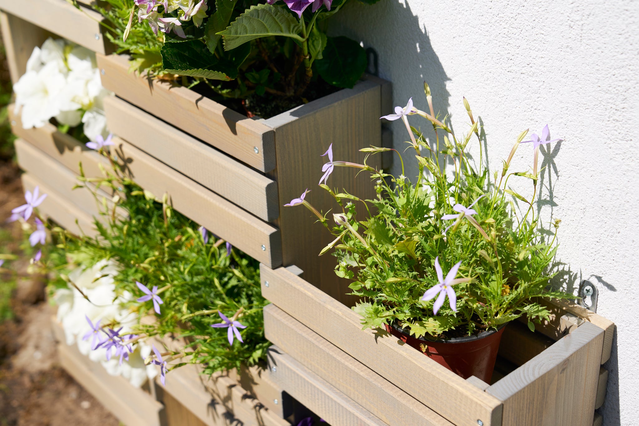 Tiered Wooden Hanging Garden Wall Planter 32 - Perfect for Herbs - Garden Your Way