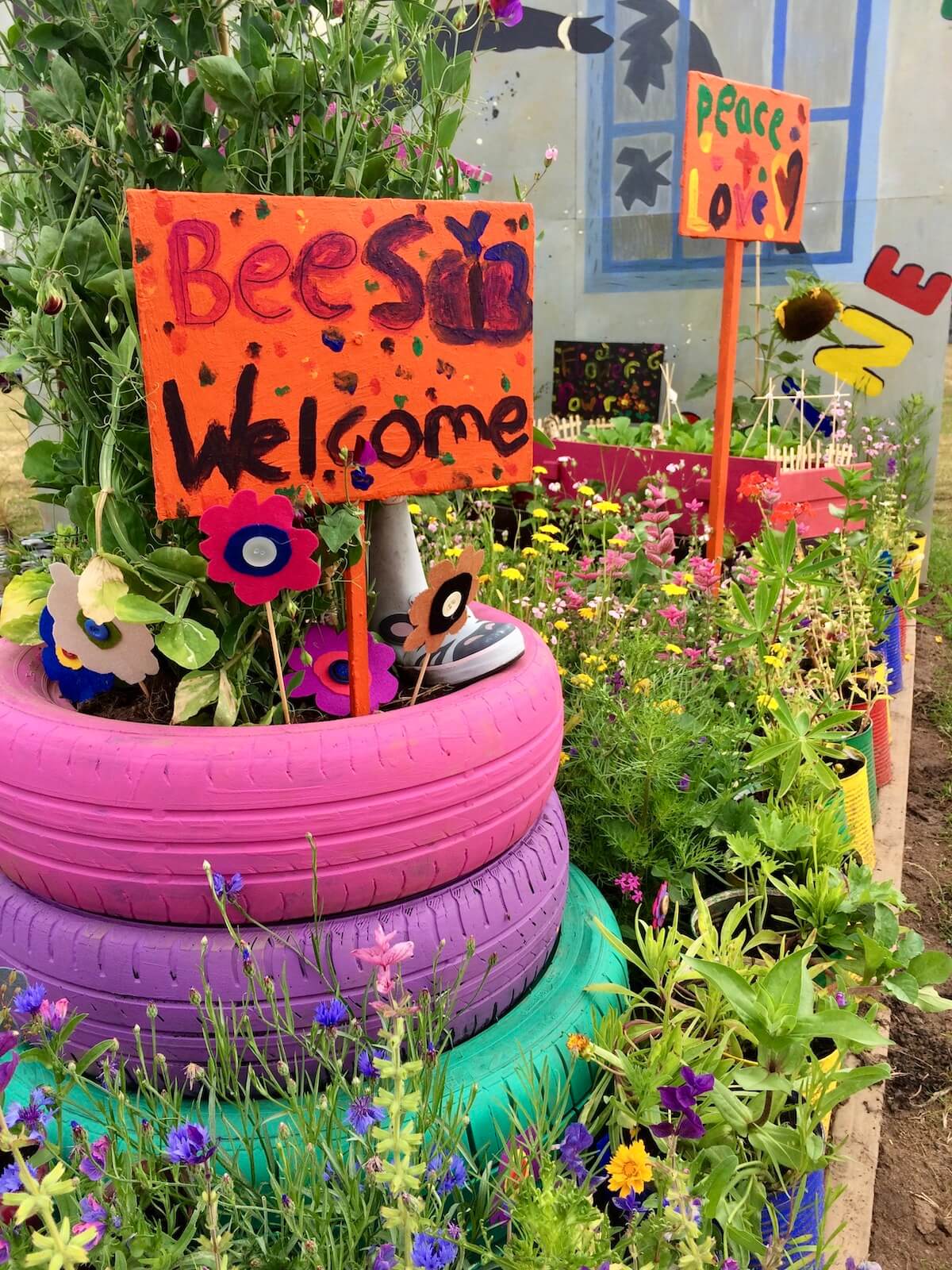 TIRE PLANTER – Rolling with Recycling – Felder Rushing's Blog