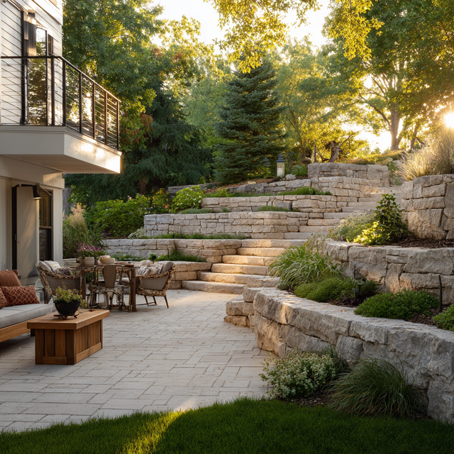 Turning Sloped Backyards in Minnetonka into Usable Space | KG Landscape