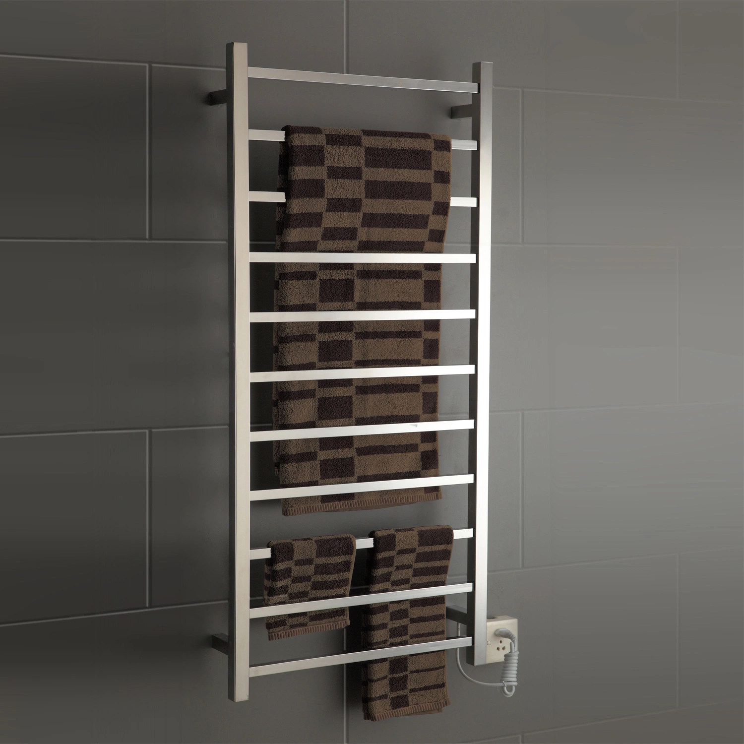 Wall Mounted Vertical Towel Ladder Autumn Alley Farmhouse Shiplap Towel Holder, Wooden Wall Mounted Decorative Bathroom