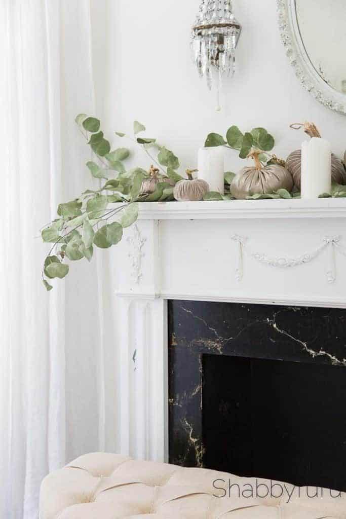 10 Fireplace Surround Ideas - Creative Fall Mantel Decor - shabbyfufu.com