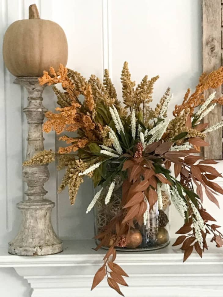 13 DIY Fall Mantel Decorating Ideas - Art, Garlands, & More | Apartment Therapy
