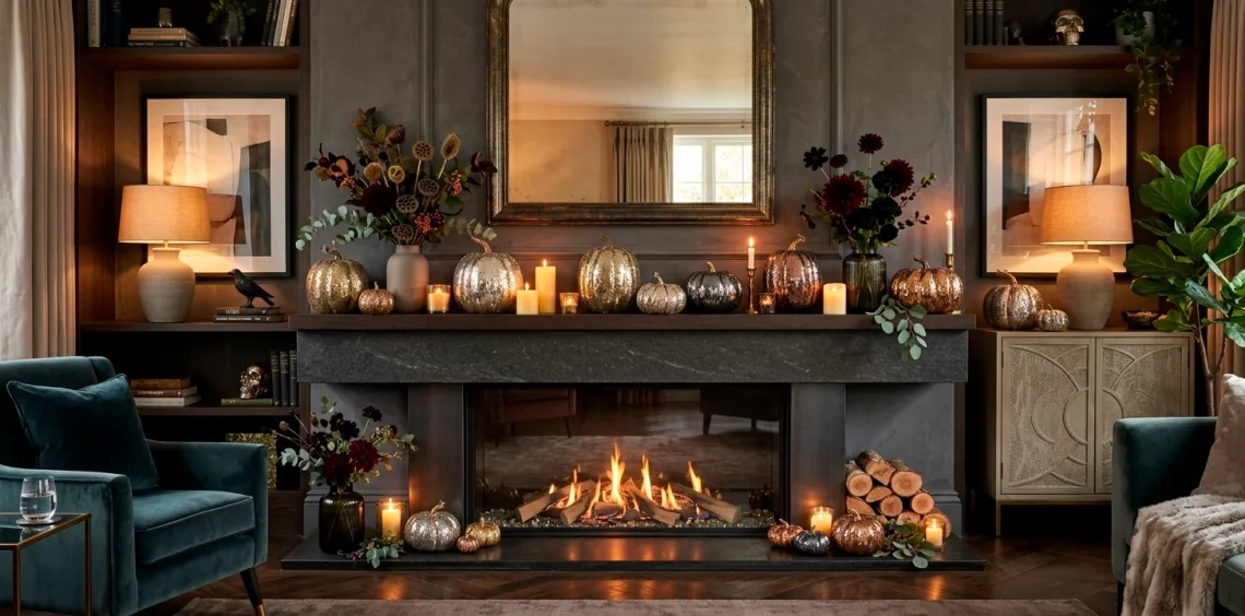 15 Glamorous Sequin-Covered Halloween Pumpkins for a Chic Mantel - SpaceOfMuse