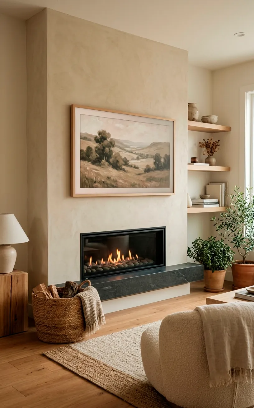 15 Minimalist Fireplace Decor Ideas & TV Styling Tips - SpaceOfMuse