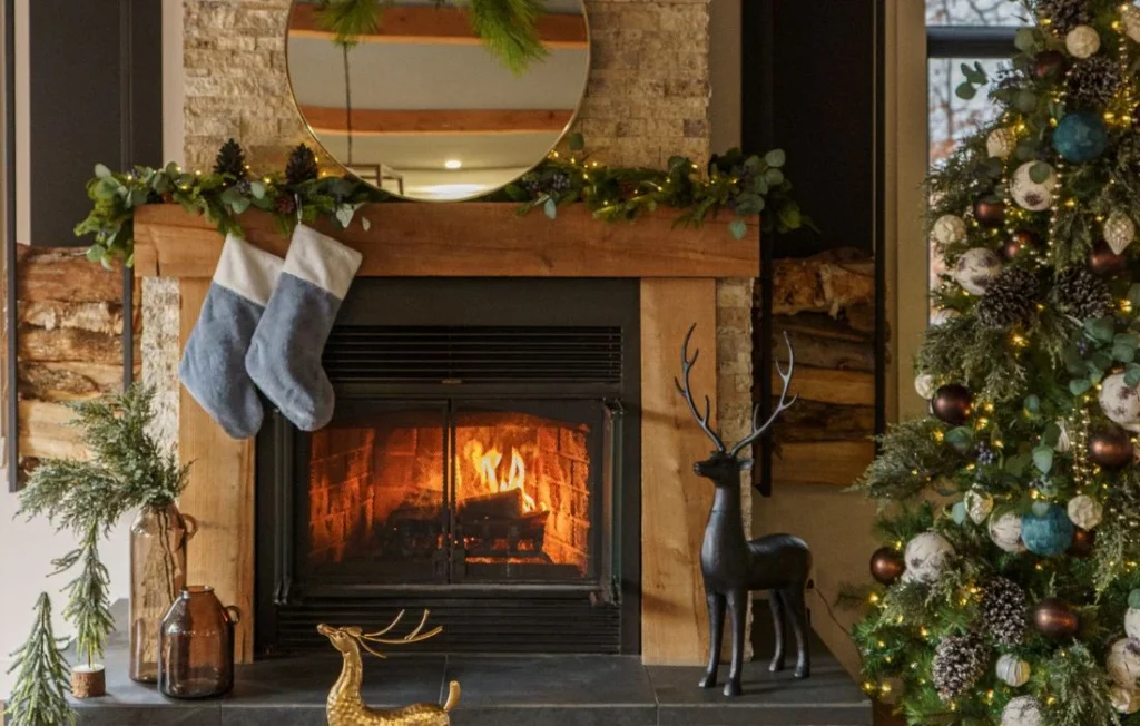 21-Christmas Fireplace Decor Ideas By Interior Designers -