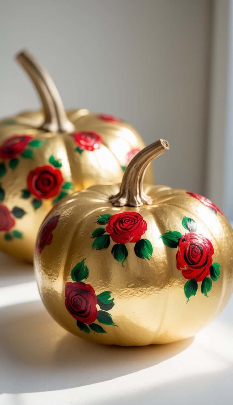 22 Gold Painted Pumpkin Ideas for Chic, Glamrous Fall Decor - The Melrose Family