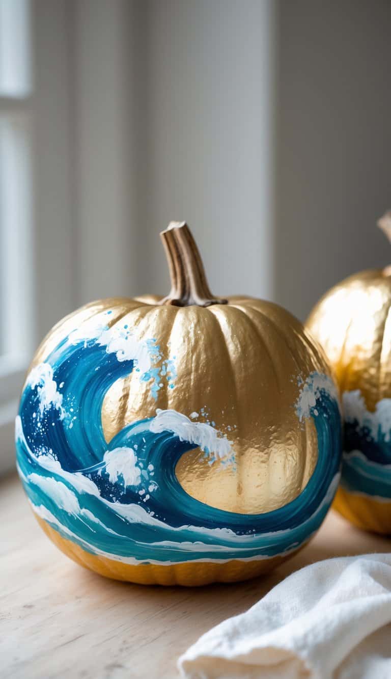 22 Gold Painted Pumpkin Ideas for Chic, Glamrous Fall Decor - The Melrose Family