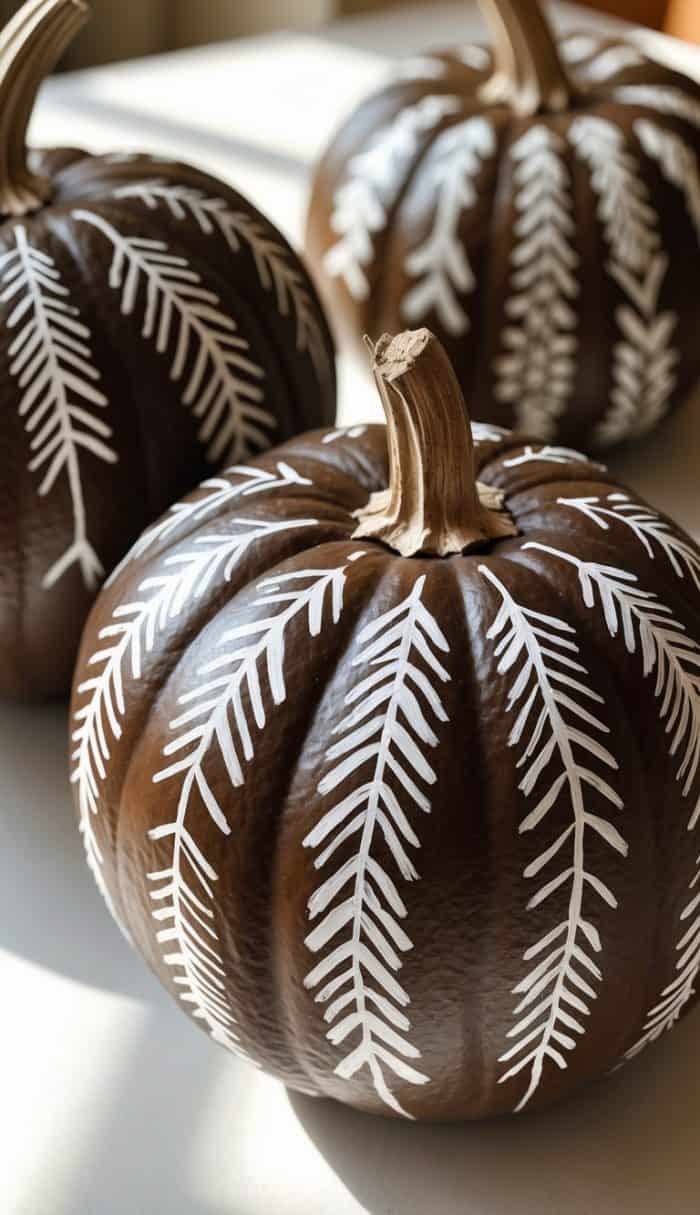 24 Boho Painted Pumpkin Ideas for a Free-Spirited Fall Display - The Melrose Family