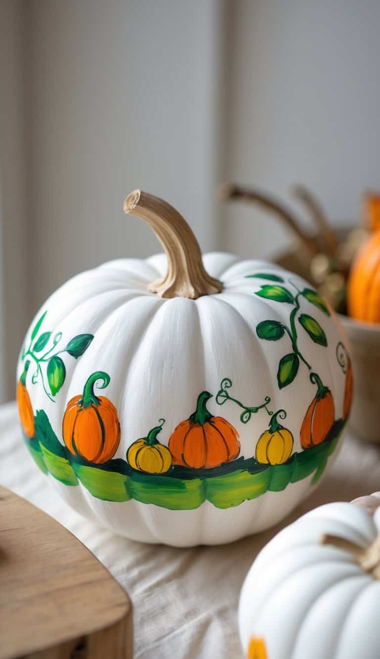 27 White Painted Pumpkin Ideas for Chic & Creative Seasonal Decor - The Melrose Family